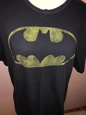 Batman Black Tee with Yellow Logo-Unisex